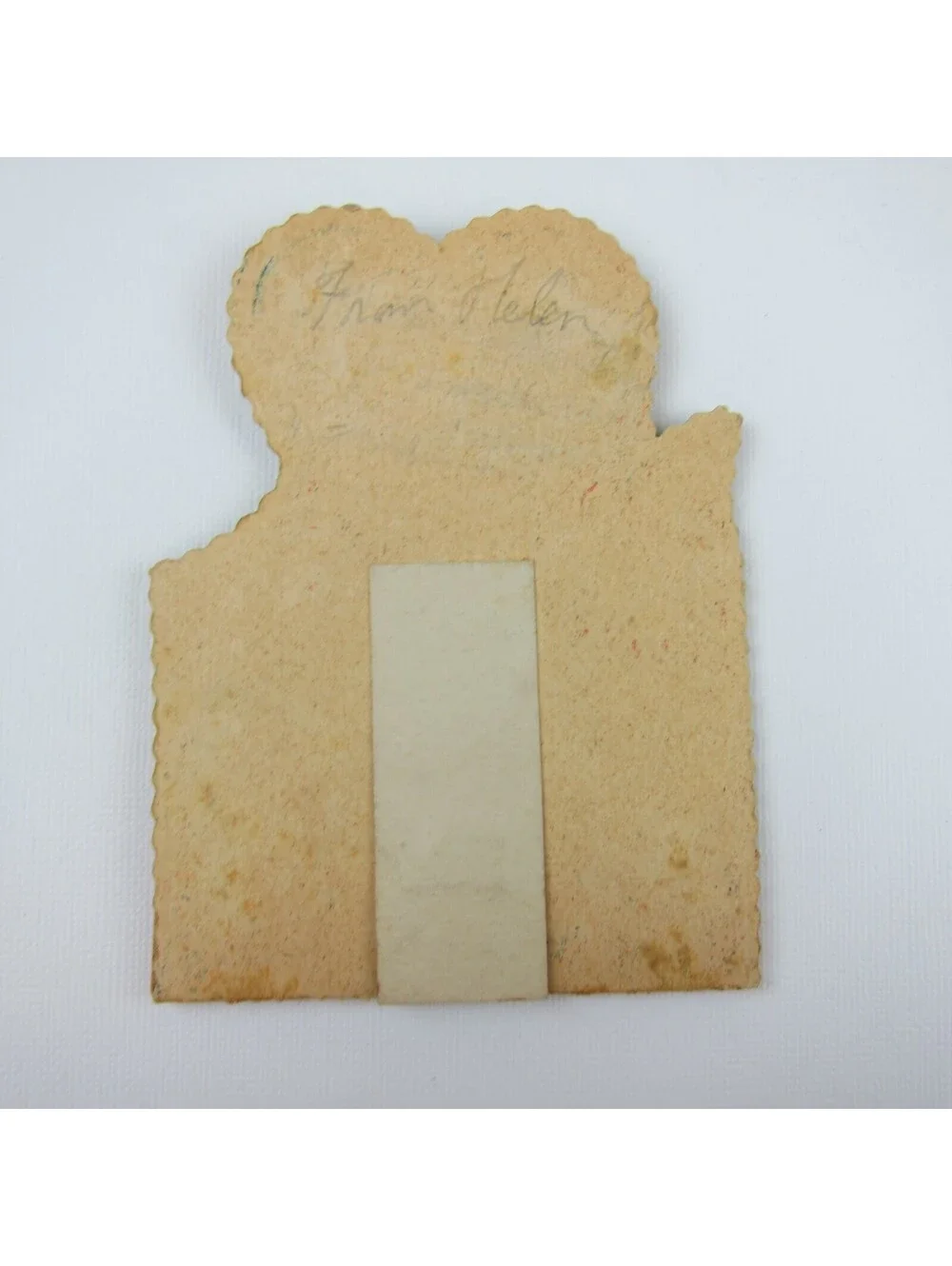 Antique Valentine Honeycomb 3D Pop Up Diecut Girl Boy Clown White Dog Fish Heart